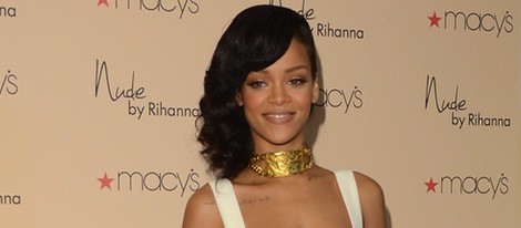 Rihanna presentando su nuevo perfume 'Nude by Rihanna'