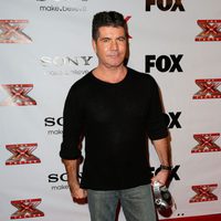 Simon Cowell en una fiesta de 'The X Factor'