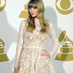 Taylor Swift posa en las nominaciones de los Grammy