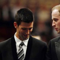 Novak Djokovic y el Príncipe Guillermo en la White Gala