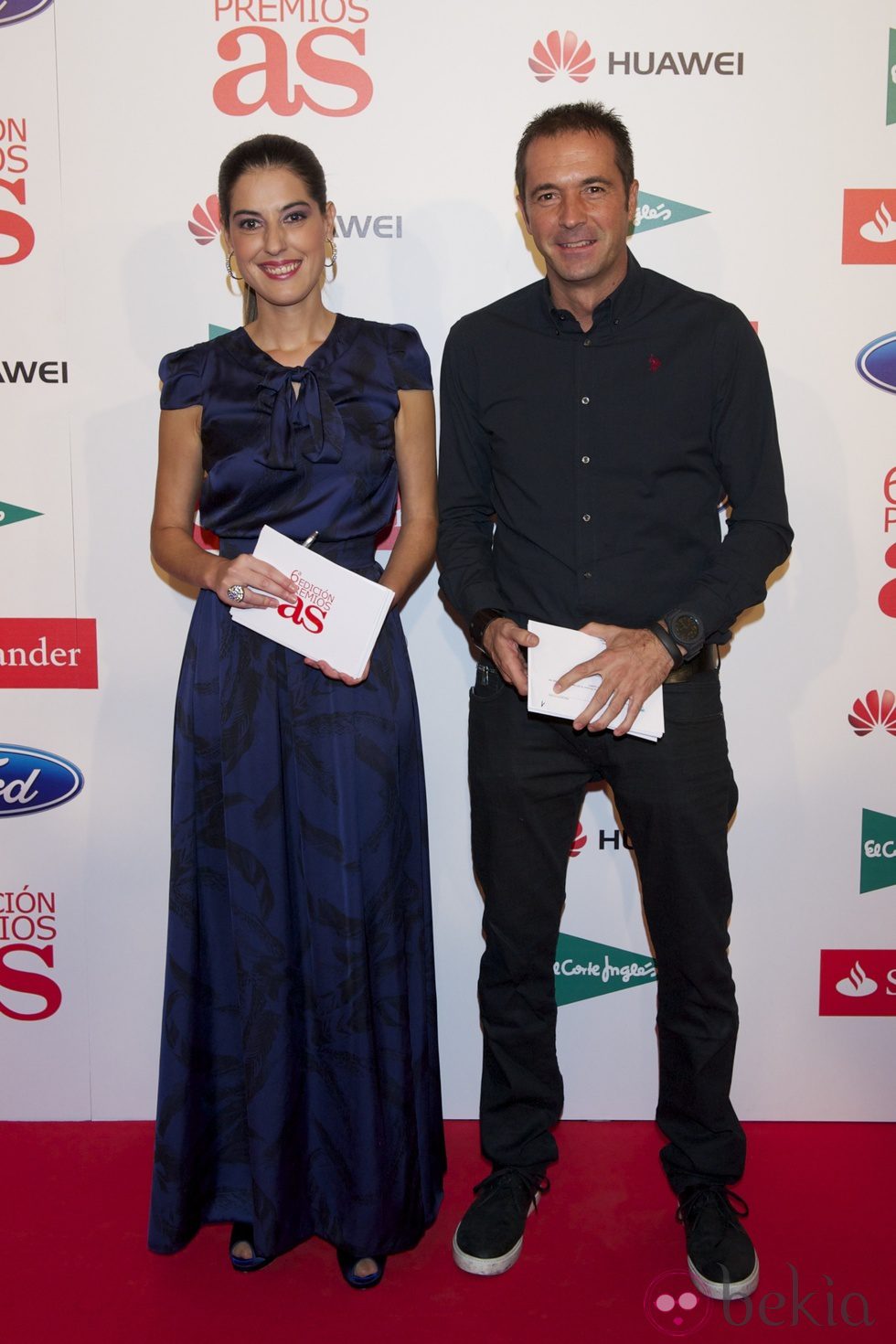 Laura Martínez y Manu Carreño en los Premios As del Deporte 2012