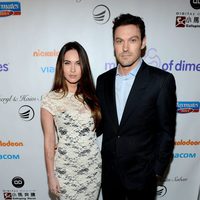 Megan Fox y su marido Brian Austin Green tras ser padres