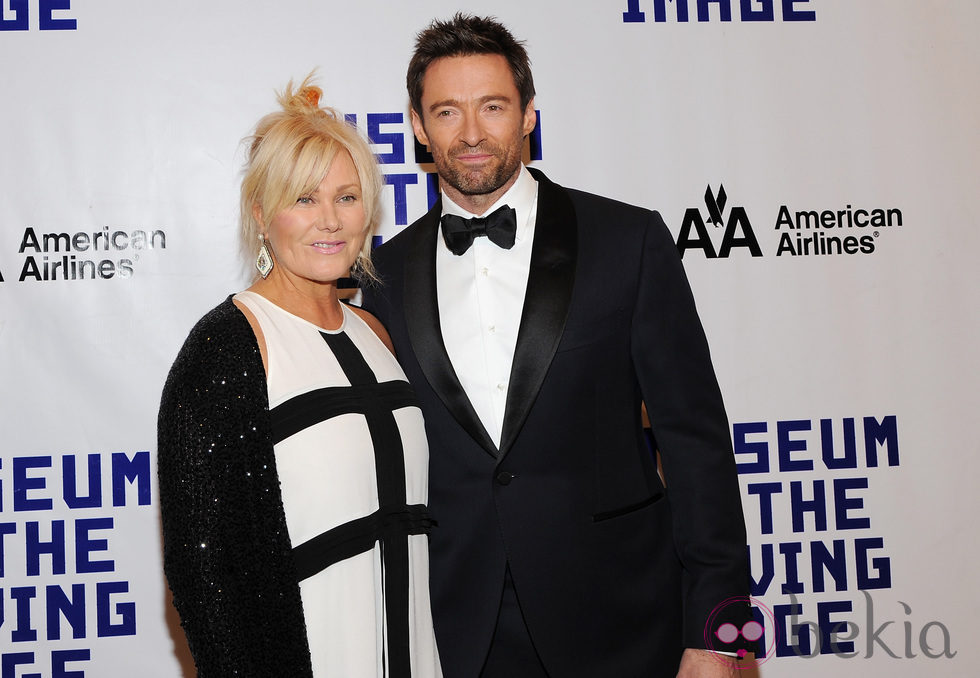 Hugh Jackman y Deborra-Lee Furness en el Museo de la Imagen en Movimiento de Nueva York