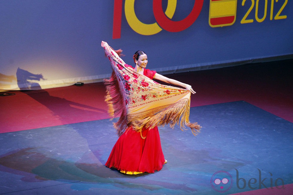 Cecilia Gómez en la gala del centenario del Comité Olímpico Español