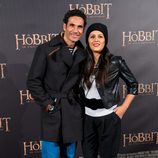 Óscar Higares y Sandra en el estreno de 'El Hobbit: Un viaje inesperado' en Madrid