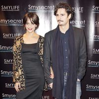 Macarena Gómez y Antonio Pagudo en un acto de la firma Smysecret