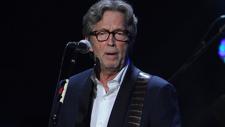 Eric Clapton en el concierto a favor de las víctimas del huracán Sandy