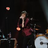 Mick Jagger en el concierto a favor de las víctimas del huracán Sandy