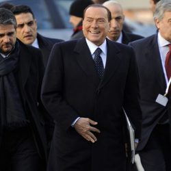 Silvio Berlusconi en un acto celebrado en Bélgica