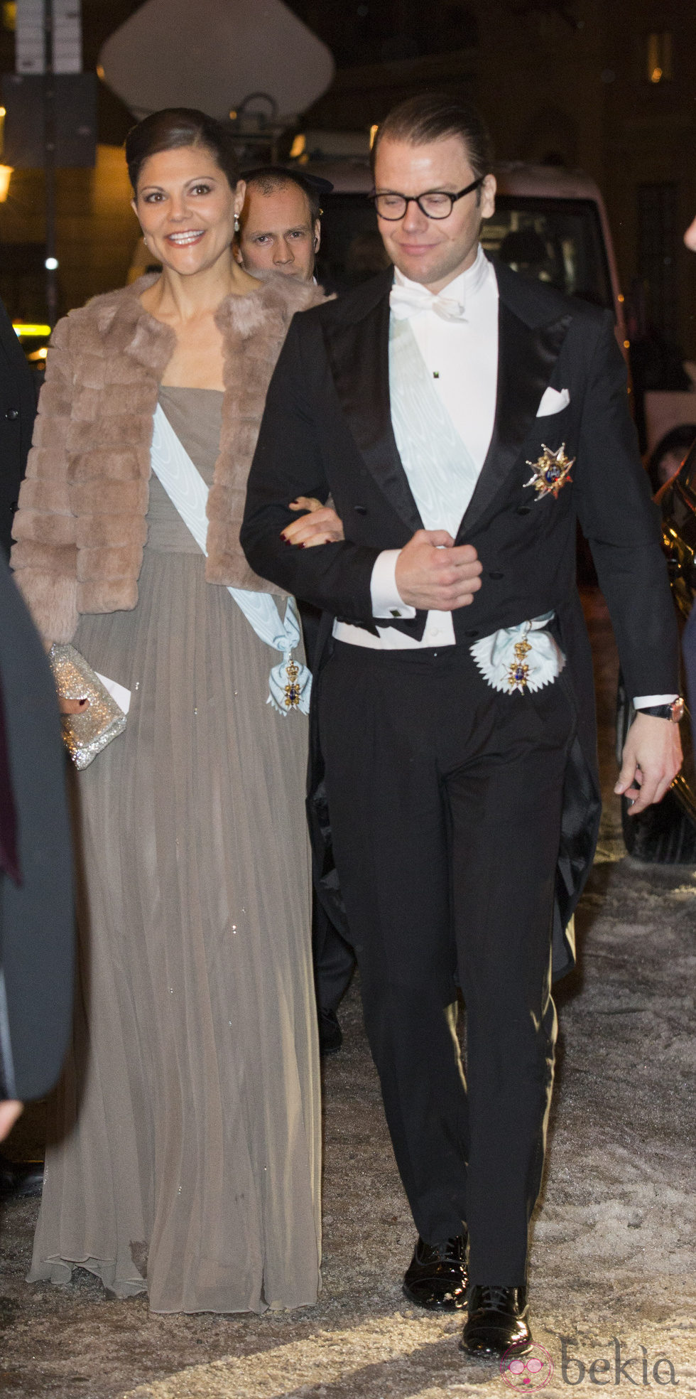 Victoria y Daniel de Suecia en un acto oficial de gala en Estocolmo