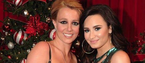 Britney Spears y Demi Lovato en la gala final de 'The X Factor'