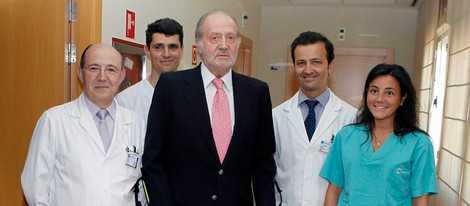 El Rey Juan Carlos junto al doctor Ángel Villamor