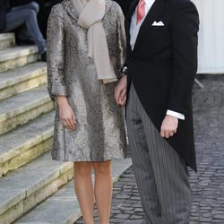 Guillermo de Luxemburgo y Stéphanie de Lannoy en la boda de Christoph de Austria