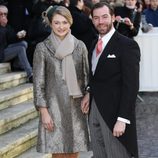 Guillermo de Luxemburgo y Stéphanie de Lannoy en la boda de Christoph de Austria