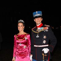 Joaquín y Marie de Dinamarca en la cena de gala de Año Nuevo