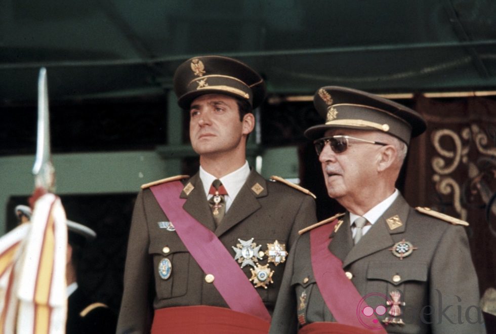 Juan Carlos de Borbón y Francisco Franco