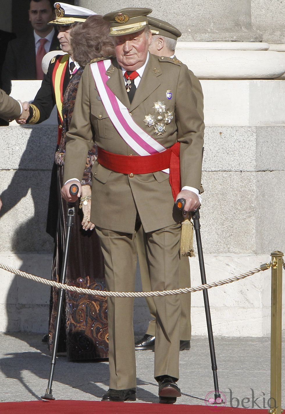 El Rey Juan Carlos retoma su agenda tras su operación con la Pascua Militar 2013