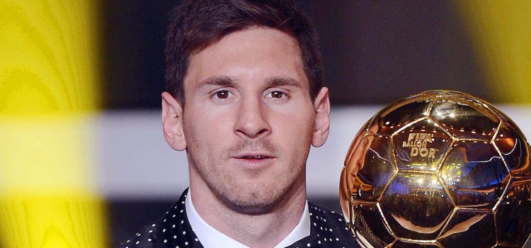 Leo Messi recoge el Balón de Oro 2012