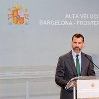 El Príncipe Felipe en la inauguración del AVE Barcelona-Frontera Francesa