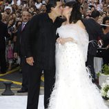 Carmen Martínez-Bordiú se casó con José Campos con un vestido de Manuel Mota