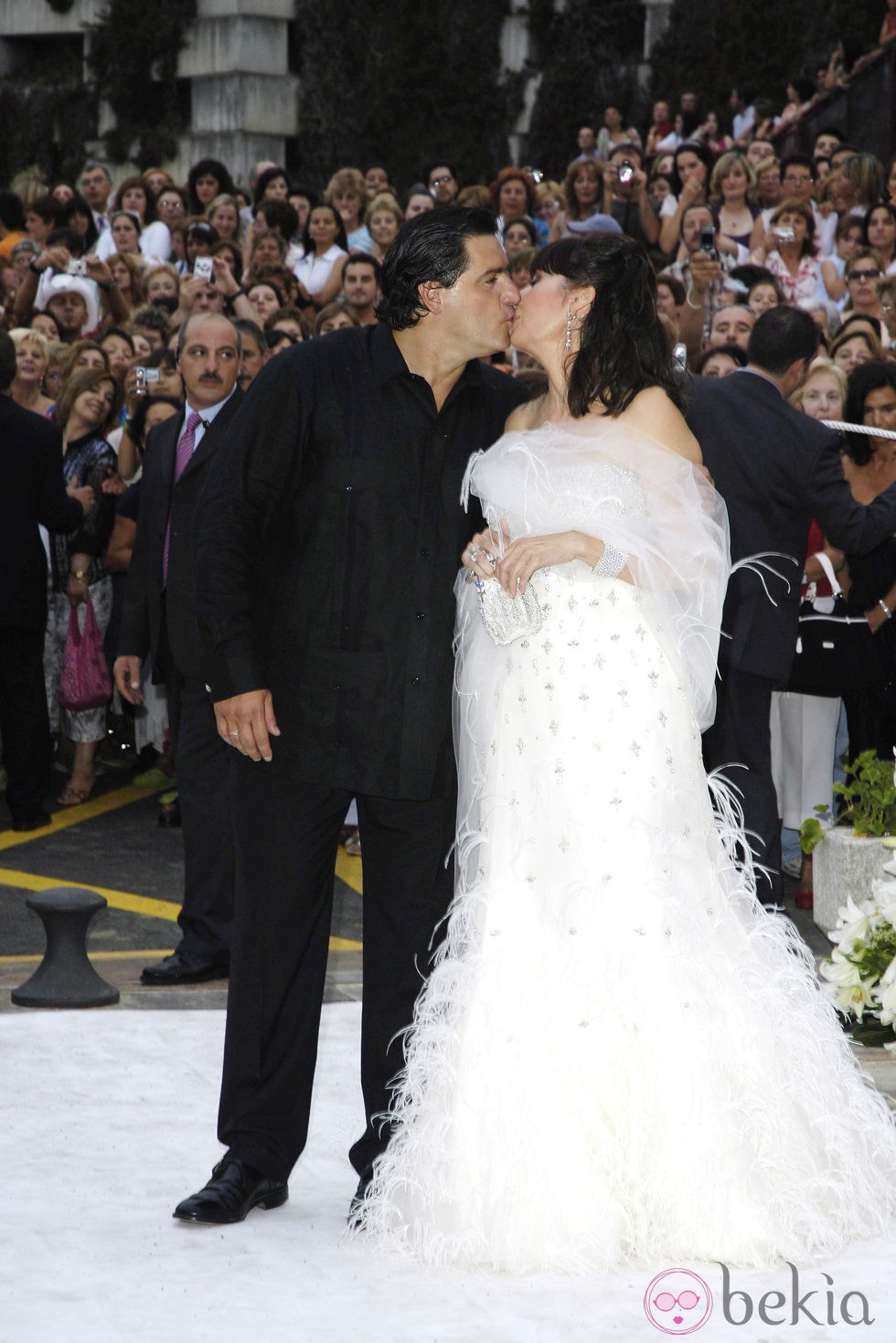 Carmen Martínez-Bordiú se casó con José Campos con un vestido de Manuel Mota