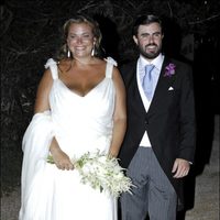 Caritina Goyanes se casó con un vestido de Manuel Mota