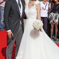 Rocío Escalona se casó con José María Manzanares con un vestido de Manuel Mota