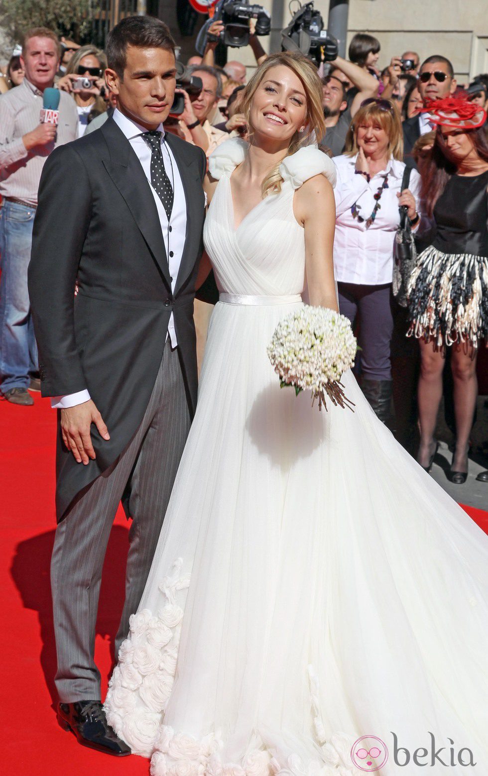 Rocío Escalona se casó con José María Manzanares con un vestido de Manuel Mota