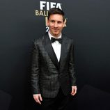 Leo Messi en la entrega del Balón de Oro 2012