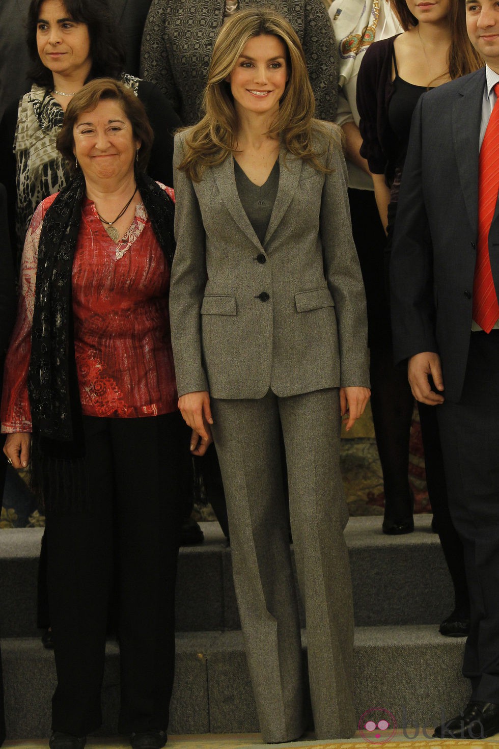 La Princesa Letizia en una audiencia en el Palacio de la Zarzuela