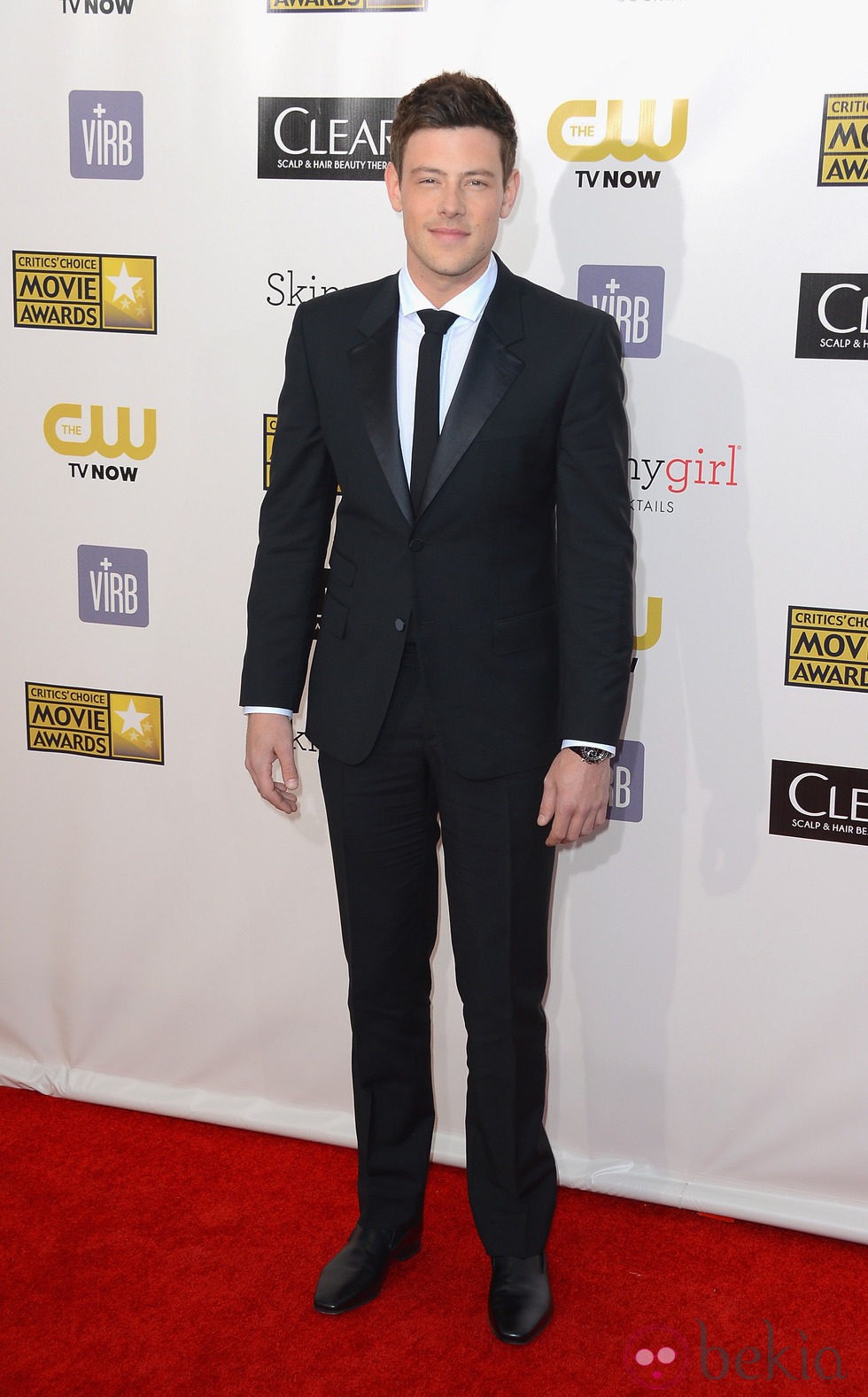 Cory Monteith en los Critics' Choice Movie Awards 2013