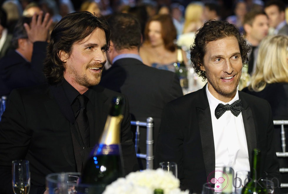 Christian Bale y Matthew McConaughey en los Critics' Choice Movie Awards 2013