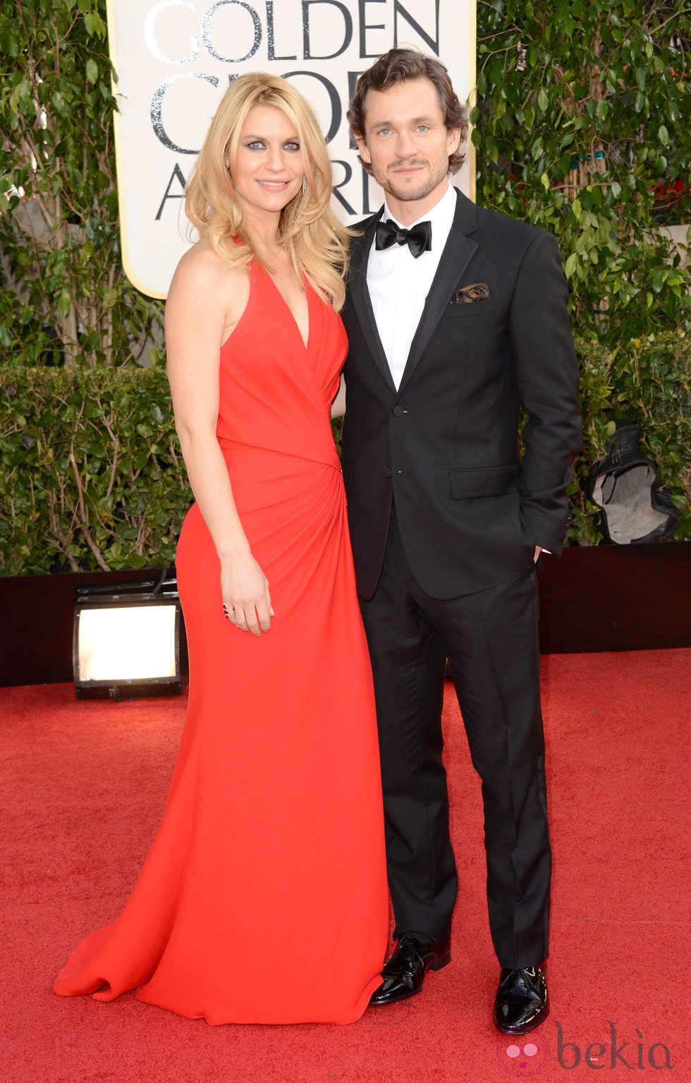 Claire Danes y Hugh Dancy en los Globos de Oro 2013