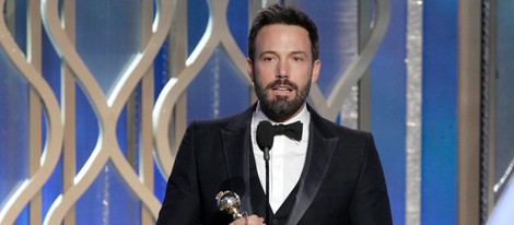 Ben Affleck recogiendo el Globo de Oro 2013 a Mejor director por 'Argo'