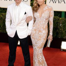 Jennifer Lopez y Casper Smart en los Globos de Oro 2013