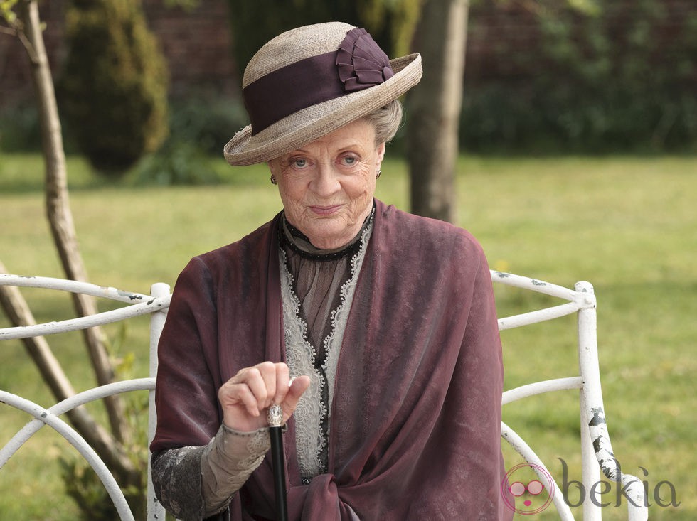 Maggie Smith en una foto promocional de 'Downton Abbey'