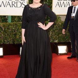 Adele en la alfombra roja de los Globos de Oro 2013