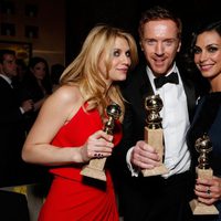 Claire Danes, Damian Lewis y Morena Baccarin en la fiesta de Fox tras los Globos de Oro 2013