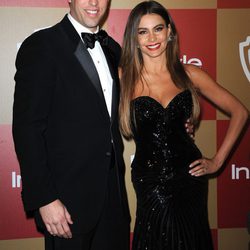 Sofía Vergara y Nick Loeb en la fiesta InStyle tras los Globos de Oro 2013