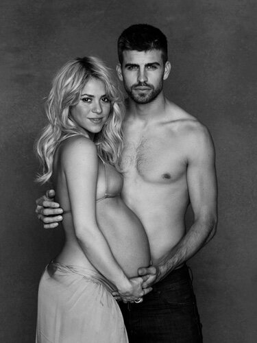 Gerard Piqué y Shakira anuncian el baby shower de su primer hijo con una foto artística
