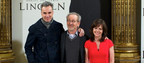 Daniel Day-Lewis, Steven Spielberg y Sally Field estrenan 'Lincoln' en Madrid