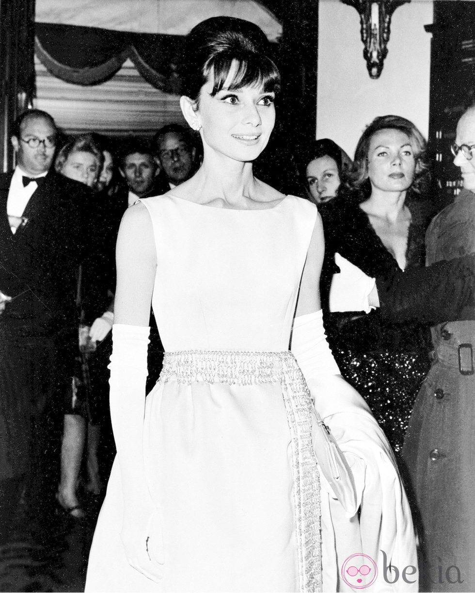 Audrey Hepburn en el estreno de 'Desayuno con diamantes'