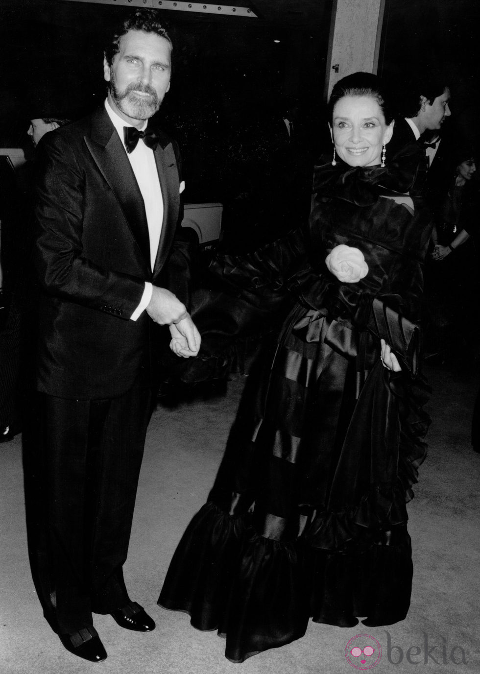 Audrey Hepburn con su última pareja Robert Wolders