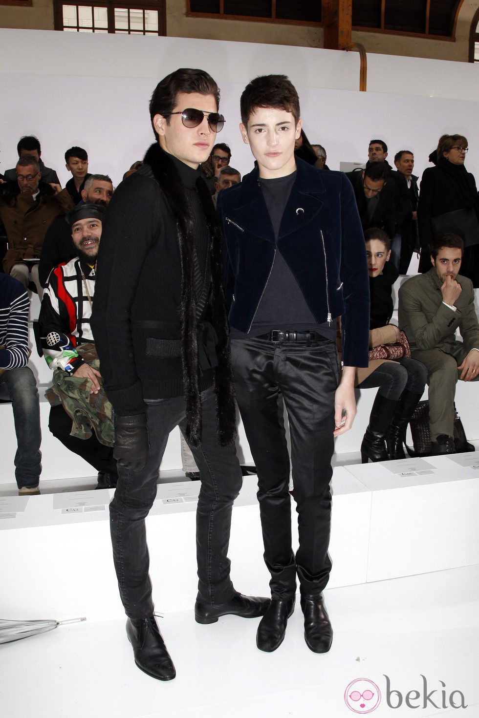 Harry y Peter Brant en la Semana de la Moda de París otoño/invierno 2013/2014