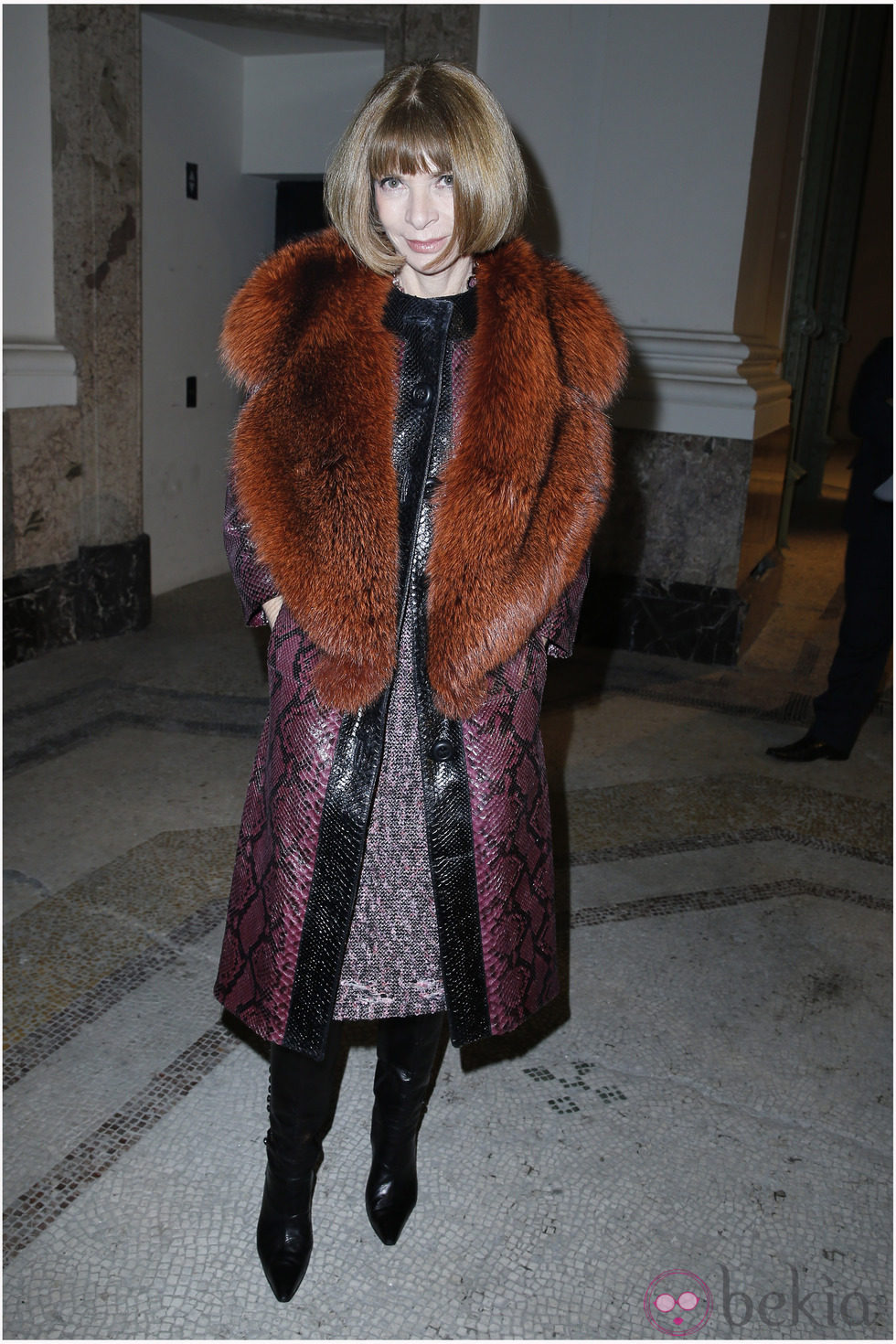 Anna Wintour en la Semana de la Moda de París otoño/invierno 2013/2014