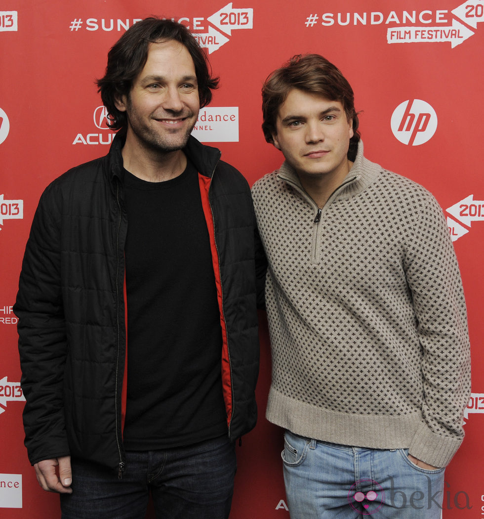 Paul Rudd y Emile Hirsch en el Festival de Sundance 2013