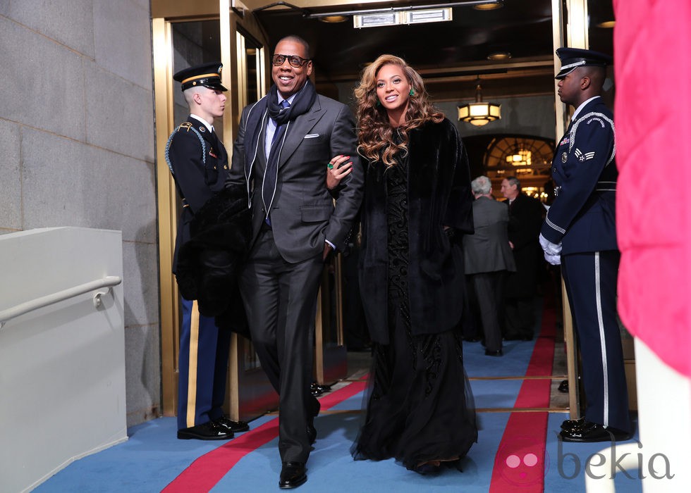 Beyoncé y Jay-Z en la toma de posesión de Barack Obama