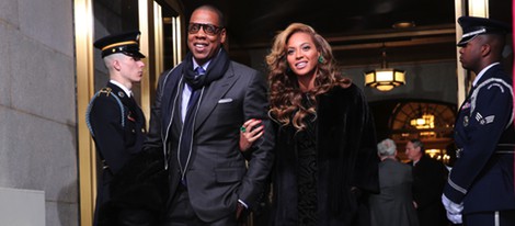 Beyoncé y Jay-Z en la toma de posesión de Barack Obama