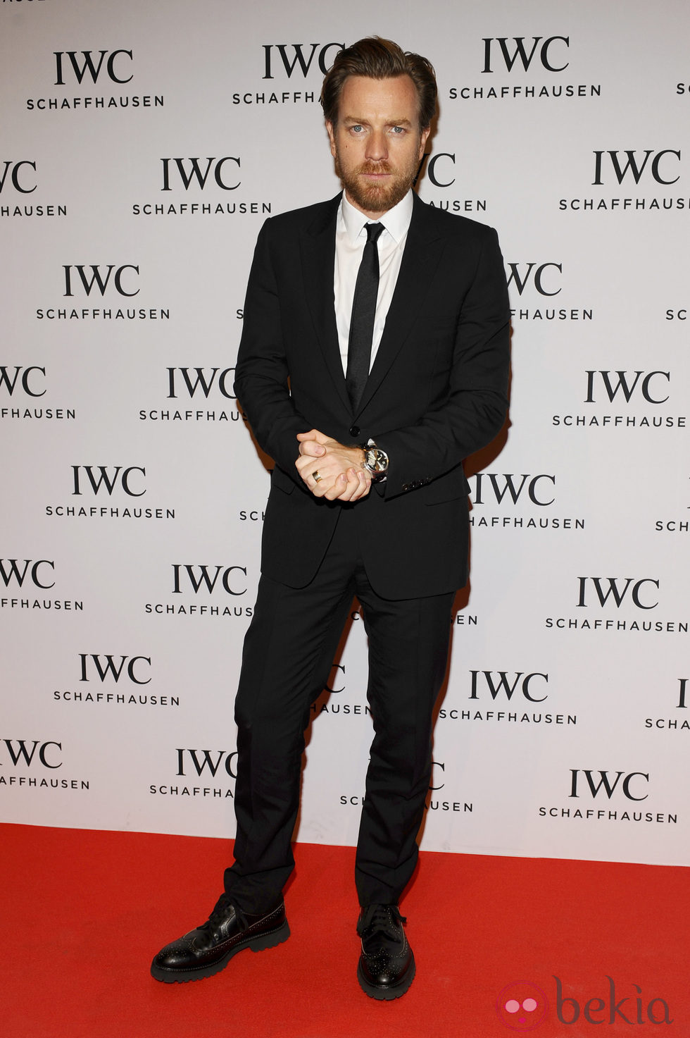 Ewan McGregor en el salón de la relojería de lujo de Ginebra 2013