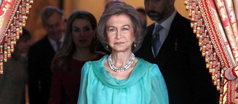 La Reina Sofía en la recepción al Cuerpo Diplomático